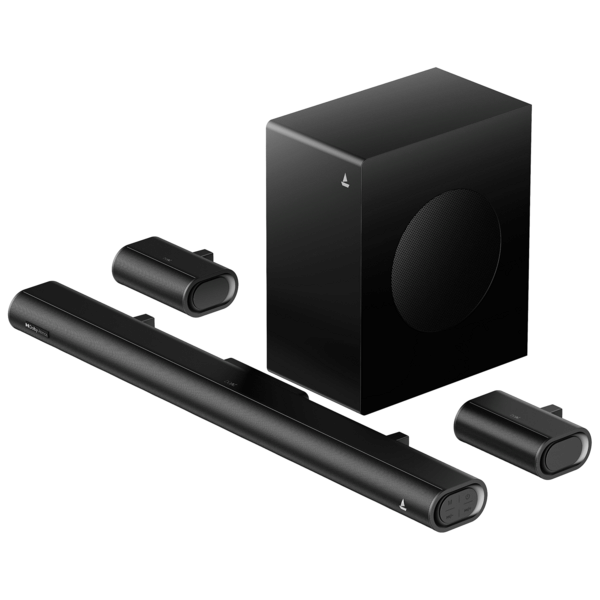 Buy boAt Aavante Prime 5.1 5000DA 500W 5.1 Channel Soundbar with Dolby Atmos, Master Remote (Premium Black) on EMI