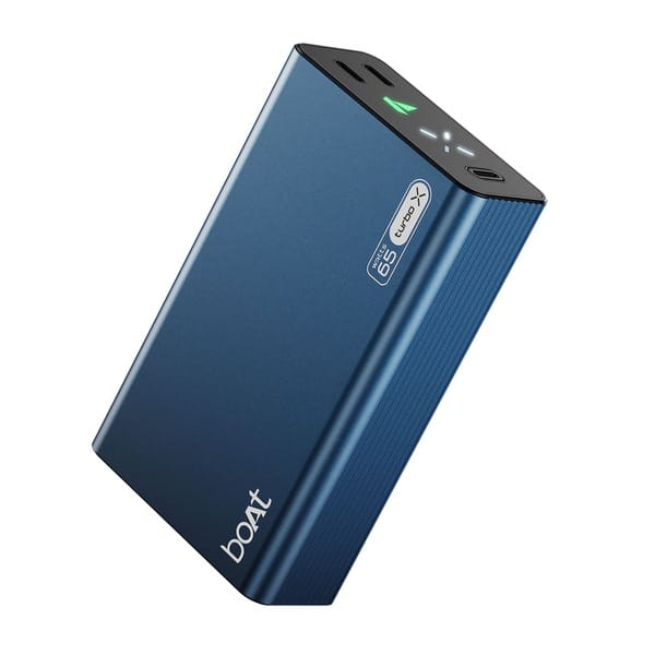 Buy boAt Energyshroom PB465 Turbo X 20000mAh Power Bank with 65W Turbo Fast Charging (Navy Blue) on EMI