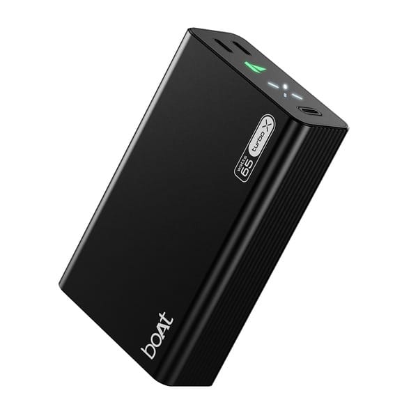 Buy boAt Energyshroom PB465 Turbo X 20000mAh Power Bank with 65W Turbo Fast Charging (Onyx Black) on EMI