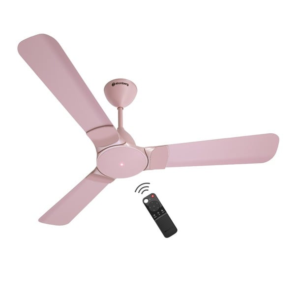 Buy Atomberg Erica Nuvo 1200mm BLDC Ceiling Fan with Remote | Award Winning Designer Fan | 5 Star | High Air Delivery | Low noise operation | LED Speed Indicator | 2+1* Years Warranty (Lotus Pink) on EMI
