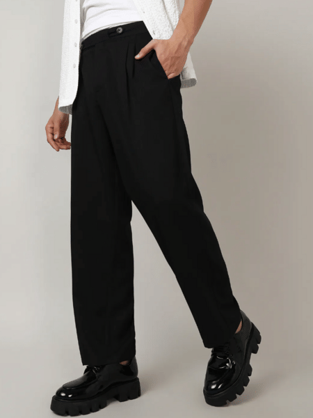 Buy Campus Sutra Men's Casual Pants (Black) on EMI