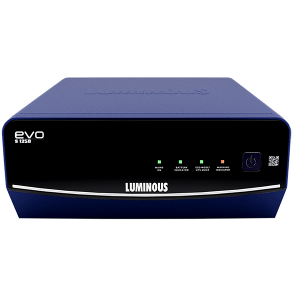 Buy Luminous EVO S 1250 Pure Sine Wave Inverter 1100VA/12V for Home on EMI