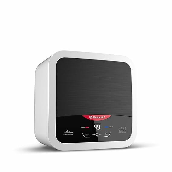 Buy Racold Omnis Dg 15L Vertical 5 Star Storage Wall Mount Water Heater(Geyser) Black|Digital Display|Touch Control|Auto Diagnosis|Suitable For High Rise Buildings|Free Standard Installation&Pipes on EMI
