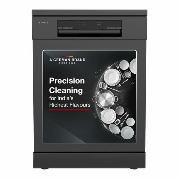 Buy Hafele Aqua Noir Dishwasher | 13 Place Settings | Free Standing | Premium Matte Black Finish on EMI