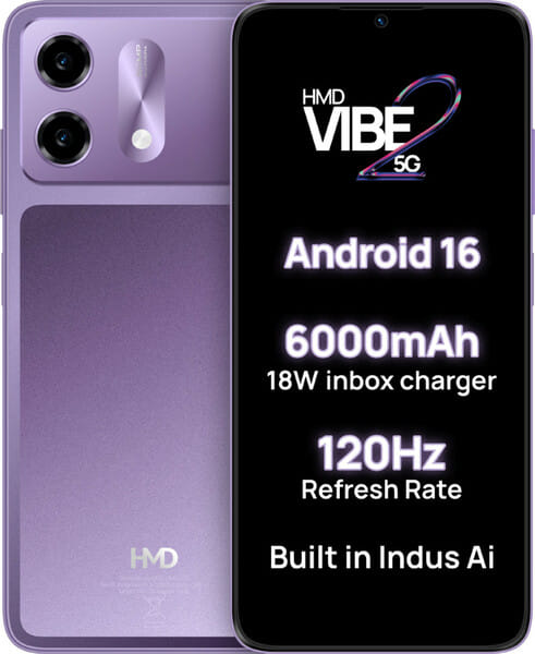 Buy HMD Vibe2 5G (Cosmic Lavender, 128 GB) (4 GB RAM) on EMI