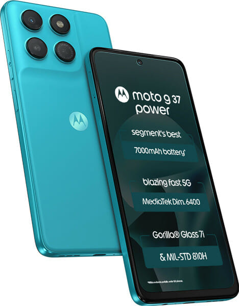Buy MOTOROLA g37 power (PANTONE Capri, 128 GB) (8 GB RAM) on EMI