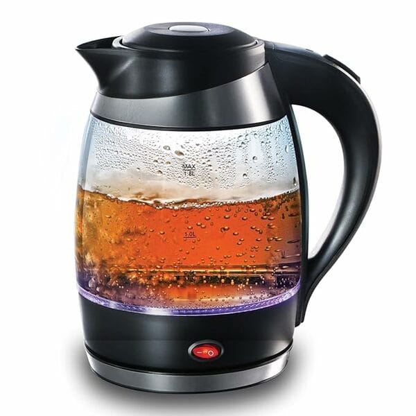 Buy Hawkins Futura 1.8 Litre Electric Glass Kettle, Coffee, Soup, Gargling, Black (FKTB1) on EMI
