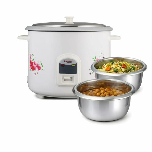 Buy Prestige PRWO 2.8L Electric 1000W Rice Cooker | 1 Year Warranty (White) on EMI