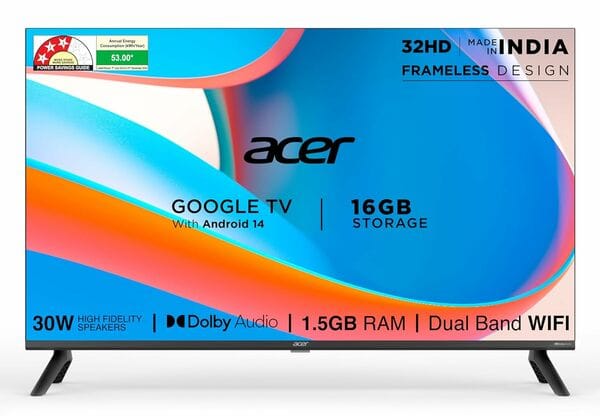 Buy ACER 32 HD LED GOOGLE TV(R06FPMD6YPE3) (R06FPMD6YPE3) on EMI