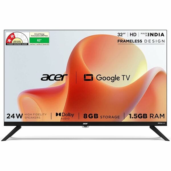 Buy Acer 32 HD LED Google TV(R07GQMD7YPE4) (R07GQMD7YPE4) on EMI