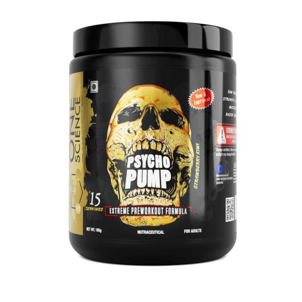 Buy One Science Nutrition Psycho Pump Extreme Pre Workout Powder 15 Servings (165g)  Strawberry Kiwi on EMI