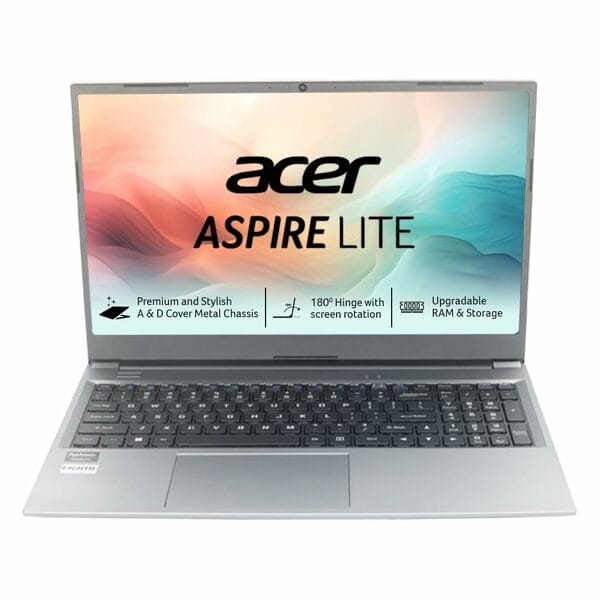 Buy acer Aspire Lite, AMD Ryzen 3 5300U Processor, 16 GB RAM, 512GB SSD, Full HD, 15.6"/39.62cm, Windows 11 Home, Steel Gray, 1.59KG, AL15-41, Metal Body, Thin and Light Laptop on EMI