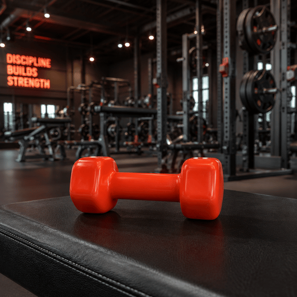 Buy COSCO 3 Kg Vinyl Hexagonal Dumbbell – Anti-Slip Grip Home Gym Weight for Strength Training - Red on EMI