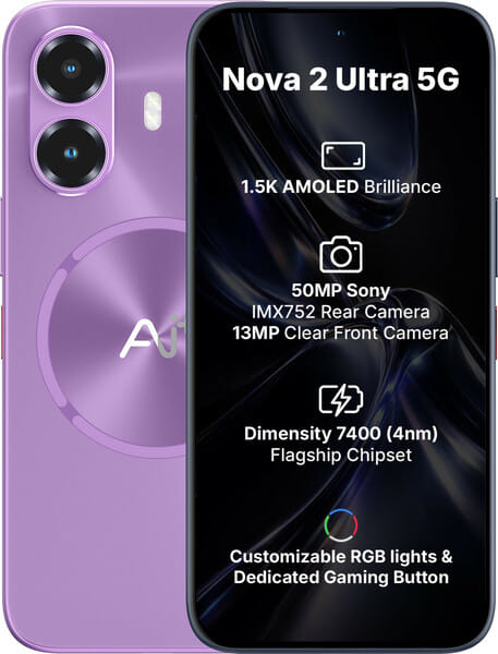 Buy Ai+ Nova 2 Ultra 5G (Purple, 128 GB) (8 GB RAM) on EMI