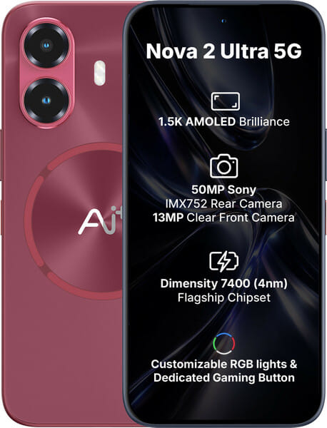 Buy Ai+ Nova 2 Ultra 5G (Red, 128 GB) (8 GB RAM) on EMI