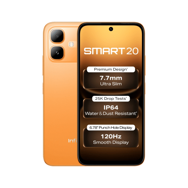 Buy Infinix Smart 20 Sunlike Orange 4GB RAM 64 Storage on EMI