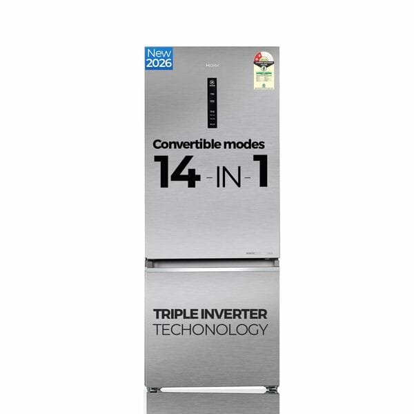 Buy Haier 325L Frost-Free Double Door 2 Star Refrigerator with Freezer at Bottom on EMI