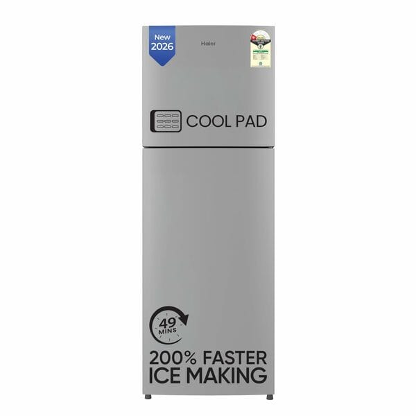 Buy Haier 240L Frost-Free Double Door 1 Star Refrigerator with Freezer at Top 200% on EMI