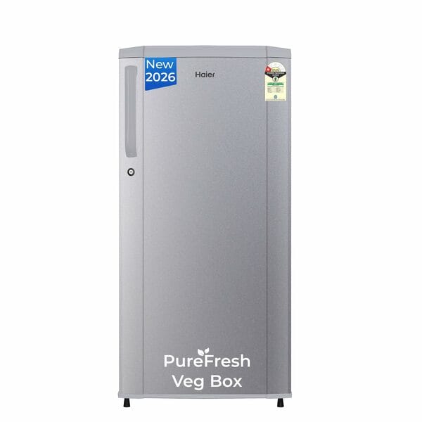 Buy Haier 165L Direct Cool Single Door 1 Star with Diamond Edge Freezing Technology on EMI