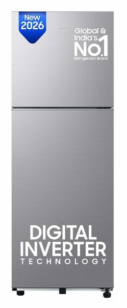 Buy Samsung 236 L 3 Star Inverter Frost-Free Double Door Fridge RT40H28W3QHL Gray on EMI