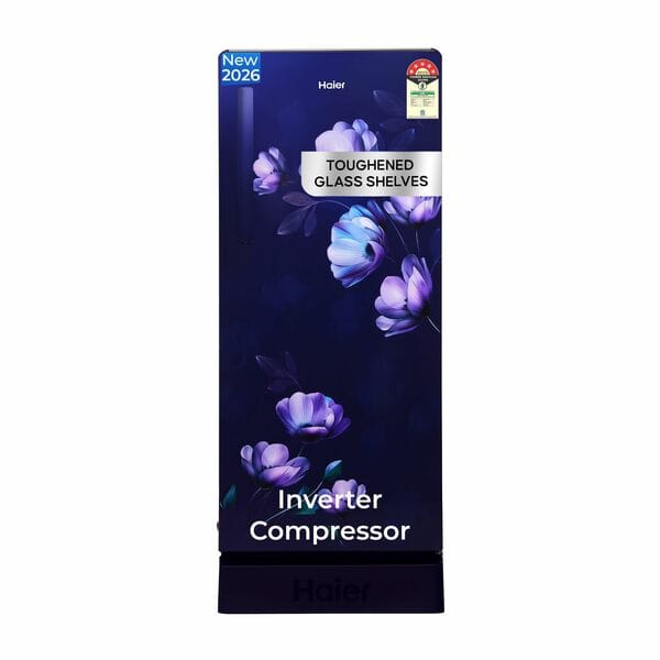 Buy Haier 190L Direct Cool Single Door 5 Star with Inverter Compressor Base Drawer on EMI