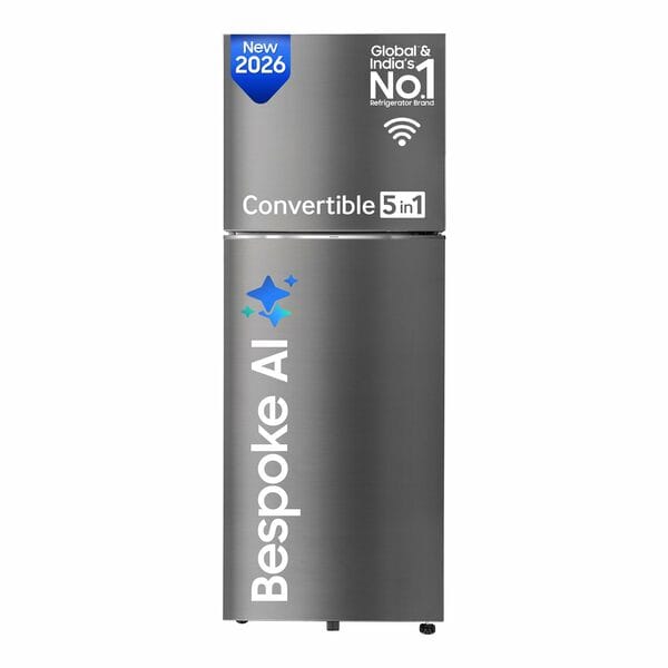Buy Samsung 330 L 3 Star Convertible 5-in-1 Inverter Frost-Free Double Door WiFi (Inox) on EMI