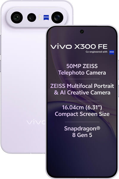 Buy Vivo X300 FE (Lilac Purple, 256 GB) (12 GB RAM) on EMI