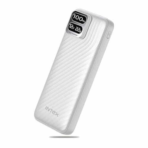 Buy Intex Strong Storm 10K Poly 10000mAh Power Bank with 22.5W Fast Charging, PD & QC Support, Type-C Input/Output, Dual USB Ports, Digital Display (White) on EMI