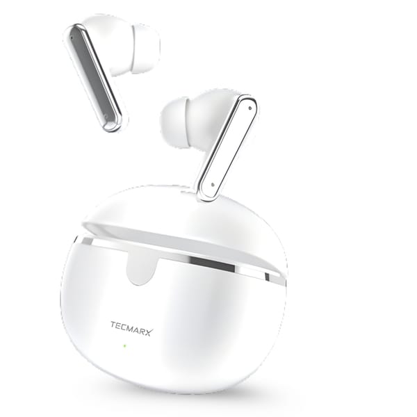 Buy TecMarx Roar551 True Wireless Bluetooth Earbuds – 50H Playtime, Bluetooth 5.4 & Water Resistant (White) on EMI