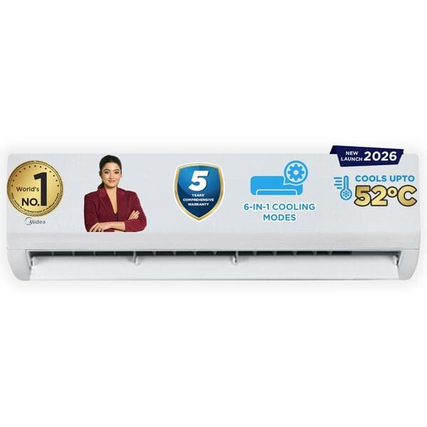 Buy Midea 1.5Ton 5S,New Star  Rated Split AC MAI18SR5R36F0 on EMI