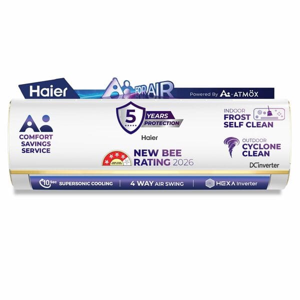 Buy Haier 1 5 Star, New star  Rated Split AC HSA14KU-GAI5NB-I on EMI