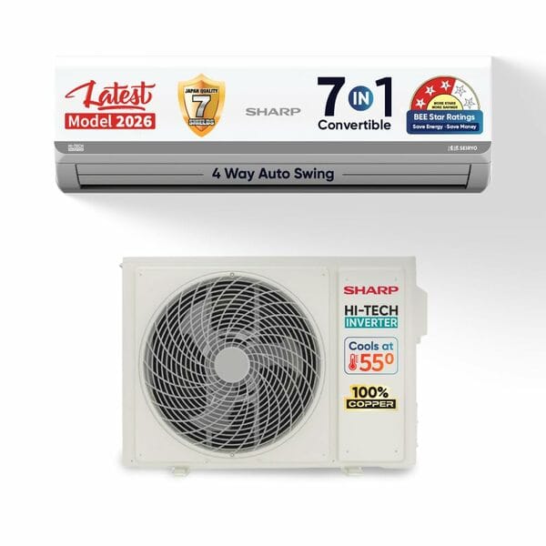 Buy Sharp 1.5 3 star New Star Rated Split AC AH-SI17V3B-GCN on EMI