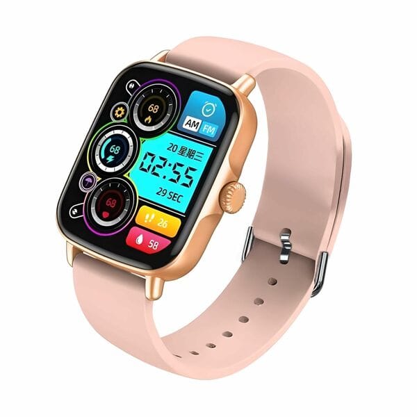 Buy KUNST H6 Smartwatch, Heart Rate, Sleep Tracking, Waterproof, Pink on EMI