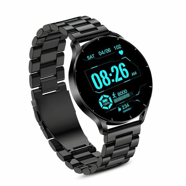 Buy KUNST Active 2 Smartwatch, BT Calling, 1.3" LCD, Aluminum Dial, Black on EMI