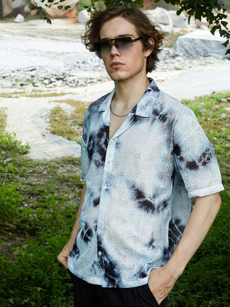 Buy Cahoot Men's Casual Blended Fabric Regular Fit Shirts Grey on EMI