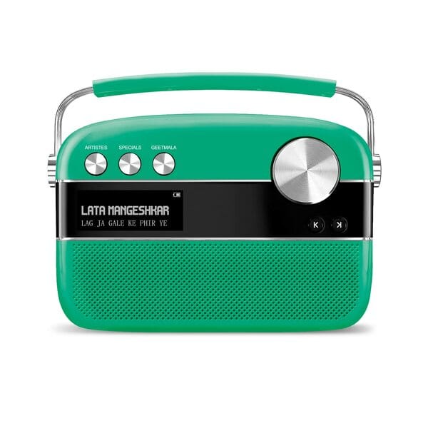 Buy Saregama Carvaan Premium Hindi - Portable Music Player with 5000 Preloaded Songs, FM/BT/AUX (Forest Green) on EMI