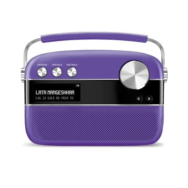 Buy Saregama Carvaan Premium Hindi - Portable Music Player with 5000 Preloaded Songs, FM/BT/AUX (Orchid Purple) on EMI