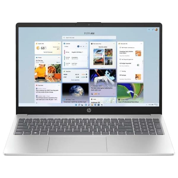 Buy HP15 fc0155AU Standard Laptop (AMD Ryzen 5-7520U/8 GB/512 GB SSD/AMD Radeon Integrated Graphics/FHD) 39.6 cm (15.6 inch), Natural Silver on EMI