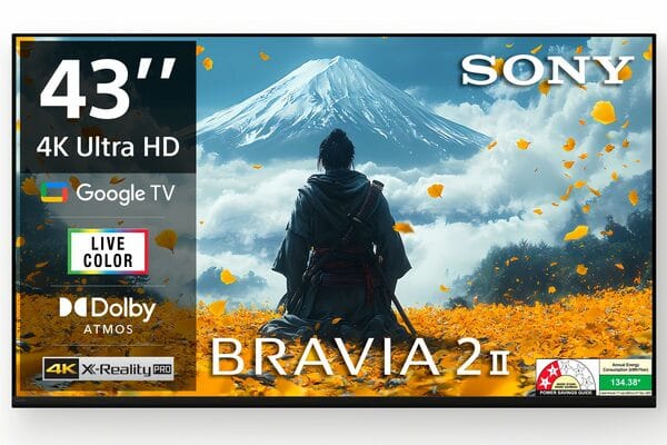 Buy Sony 108 cm (43 inches) BRAVIA 2M2 Series 4K Ultra HD Smart LED Google TV K-43S22BM2 on EMI