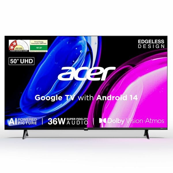 Buy Acer 127 cm (50 inches) Ultra I Series 4K Ultra HD Smart LED Google TV AR50UDGGU2875BD on EMI