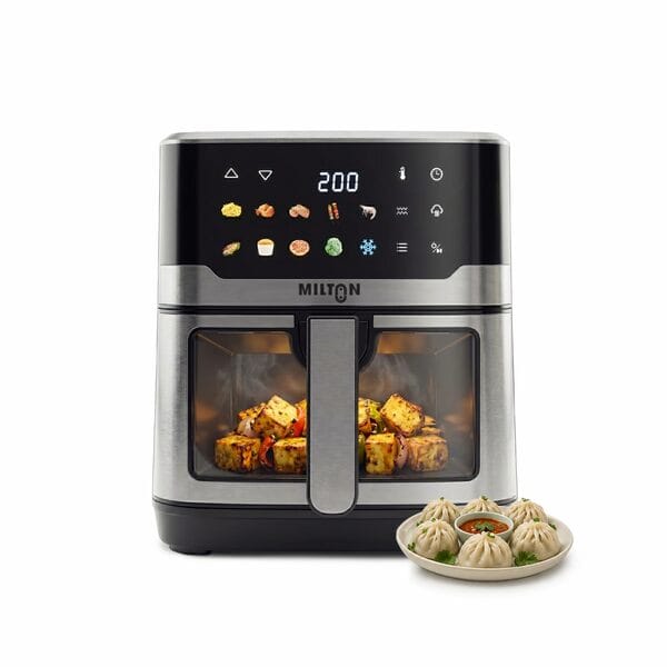 Buy Milton Steam Air Fryer Oven 6.5L | 2200W (Black) on EMI