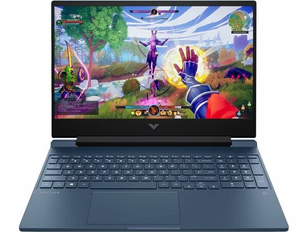 Buy HP Smartchoice Victus, AMD Ryzen 7 7445HS 4GB NVIDIA GeForce RTX 2050 - (16 GB/512 GB SSD/Windows 11 Home) FHD,144Hz, 300 nits,15.6'', M365* Office24, Blue, 2.29kg,15-fb3122AX/23ax Gaming Laptop on EMI