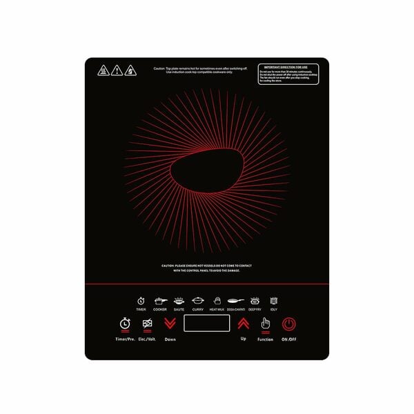 Buy Pigeon By Stovekraft ABS Plastic Acer Plus Induction Cooktop 1800 Watts With Feather Touch Control - Black on EMI