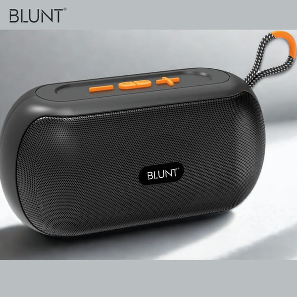 Buy BLUNT SOUNDWAVE L4 – 10W Bluetooth Speaker with 16H Playtime, TWS, FM & SD Support(Black) on EMI