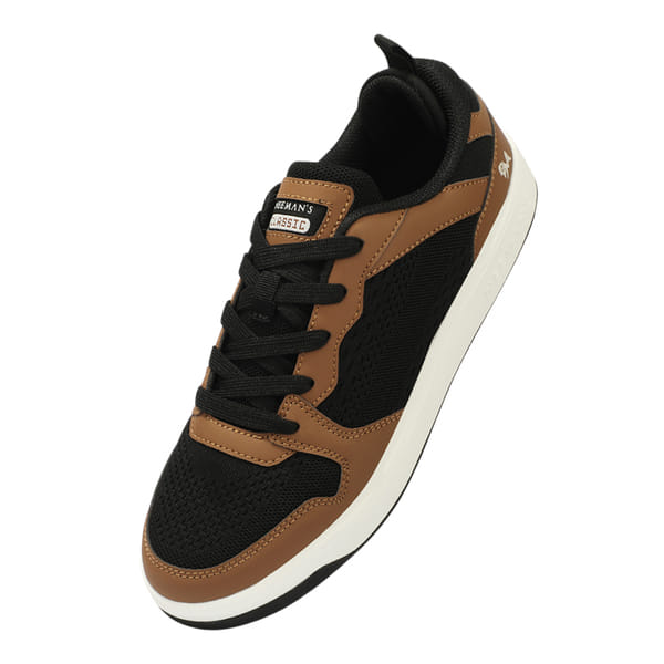 Buy Neeman’s The Street Heart Sneakers for Men And Women (Black-Brown) on EMI