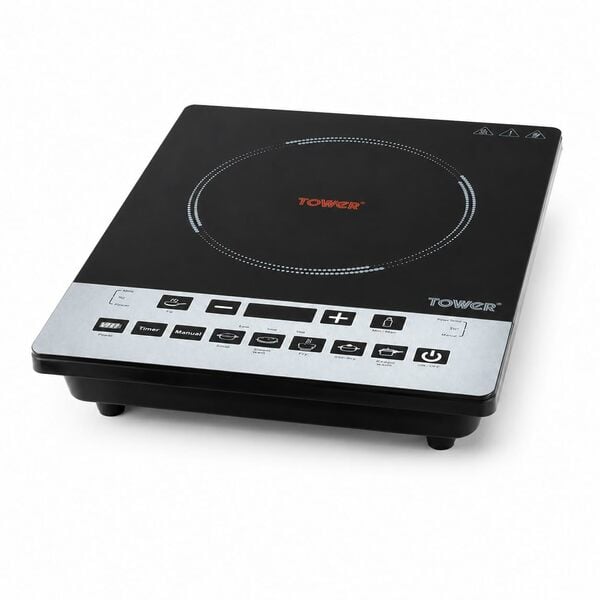 Buy Tower Solace Portable Induction Cooktop 2000W | Single Burner Electric Stove with Touch Control, 11 Cooking Modes & Auto Shut-Off | Energy Efficient | Black on EMI