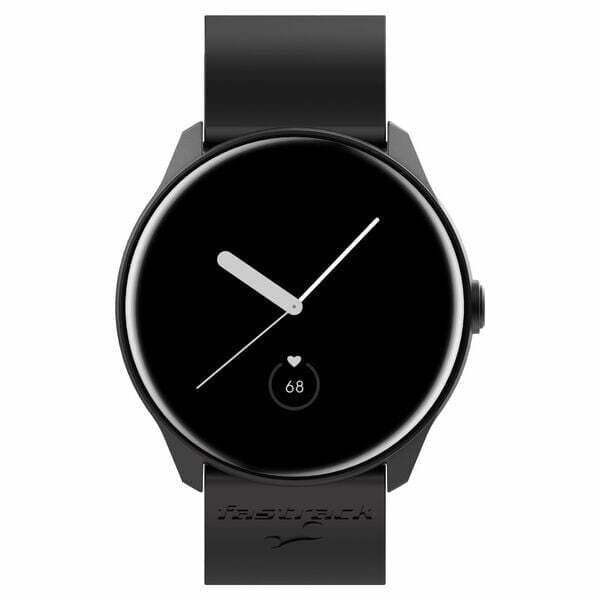 Buy Fastrack Invoke Pro Smart Watch|1.3" AMOLED 2.5D Curved Panda Tempered Glass Display| SingleSync BT Calling |100+ Mutisport & Watchfaces|Up to 5 Day Battery | Stress Monitor| IPX68 Water Resistance - Black on EMI