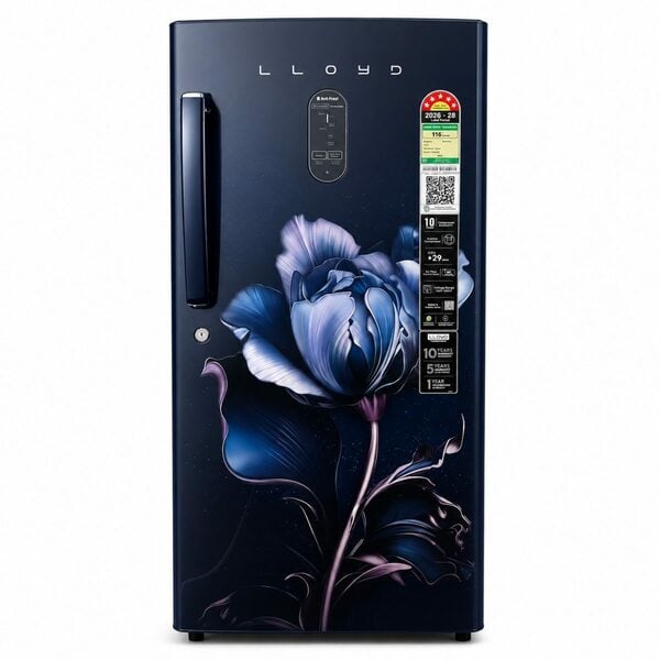 Buy Lloyd 185 L Single Door Refrigerator GLDG205CKBAI (2026), Direct Cool Fridge with Fast Cooling Features on EMI