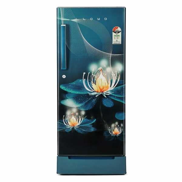 Buy Lloyd Icecool Series 185 L Direct Cool Refrigerator 3 Star Night Petals Aqua(GLDG203ANADF,Model:-Icecool Series 2026) on EMI