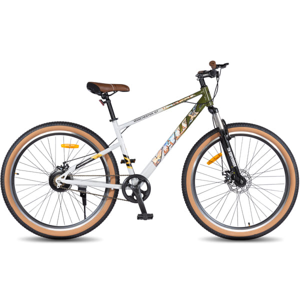 Buy Vaux Manchester GT Cycle for Men 29inch with Front Suspension Fork, 29T MTB Bicycle, 18" Steel Frame & 29 x 2.40 Nylon Tyres(Green) on EMI